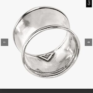 Silpada hammered cuff ring